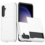 Per Samsung Galaxy S23 FE 5G Custodia per telefono antiurto con slot per schede (bianco)