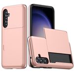 Per Samsung Galaxy S23 FE 5G Custodia per telefono antiurto con slot per schede (oro rosa)