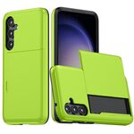 Per Samsung Galaxy S23 FE 5G Custodia per telefono antiurto con slot per schede (verde)
