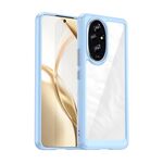 Per Honor 200 Custodia per telefono ibrida in TPU acrilico serie colorata (blu)