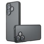 Per Redmi 13 4G Global Armor Custodia per telefono TPU ibrida per PC con foro preciso (nero satinato)