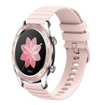 For Honor Watch Dream Cinturino per orologio in silicone tinta unita con motivo a pois ondulato da 22 mm (rosa)