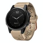 Per Garmin Fenix 5S 20mm cinturino in silicone da donna con punzone in pizzo (cachi)