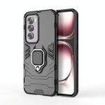 Per OPPO Reno12 Pro Global PC + Custodia protettiva antiurto in TPU con supporto per anello magnetico (nero)