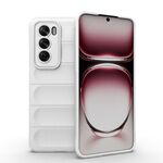 Per OPPO Reno12 Global Magic Shield TPU + custodia per telefono in flanella (bianca)