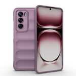 Per OPPO Reno12 Global Magic Shield TPU + custodia in flanella per telefono (viola)