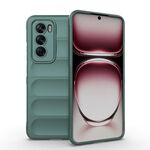 Per OPPO Reno12 Global Magic Shield TPU + custodia per telefono in flanella (verde scuro)