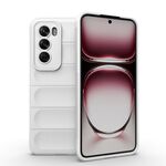 Per OPPO Reno12 Pro Global Magic Shield TPU + custodia per telefono in flanella (bianca)