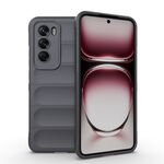 Per OPPO Reno12 Pro Global Magic Shield TPU + custodia per telefono in flanella (grigio scuro)