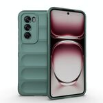 Per OPPO Reno12 Pro Global Magic Shield TPU + custodia per telefono in flanella (verde scuro)