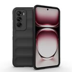 Per OPPO Reno12 Pro Global Magic Shield TPU + custodia per telefono in flanella (nera)