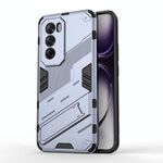 Per OPPO Reno12 Global Punk Armor 2 in 1 PC + Custodia per telefono in TPU con supporto (grigio)