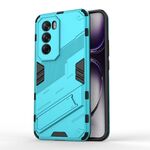 Per OPPO Reno12 Global Punk Armor 2 in 1 PC + custodia per telefono in TPU con supporto (blu)