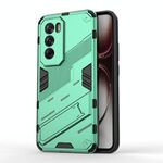 Per OPPO Reno12 Pro Global Punk Armor 2 in 1 PC + TPU Custodia per telefono con supporto (verde)