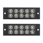 2 pezzi per auto/camion 10 LED Indicatori di posizione laterali Lampadina (Bianco)