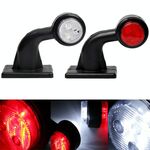 2 pezzi per auto/camion 12-30 V LED rosso bianco indicatori di direzione laterali lampada