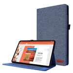 Per Huawei MatePad SE 11 2024 Custodia in tessuto e pelle per tablet (blu)