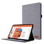 Per Huawei MatePad SE 11 2024 Custodia in tessuto e pelle per tablet (grigio)