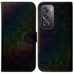 Per OPPO Reno12 Pro 5G Custodia per cellulare in pelle con fibbia magnetica colorata globale (nera)