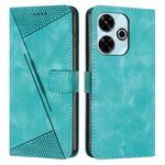 Custodia per telefono in pelle Dream Triangle per Xiaomi Redmi 13 4G con cordino (verde)