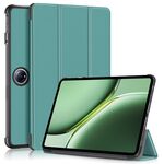 Custodia per tablet in pelle intelligente con supporto 3 pieghe in tinta unita per OnePlus Pad Pro Custer (verde)