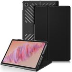 Per Lenovo Tab Plus 11.5 TB351FU Custer Custodia smart tablet in pelle 3 pieghevoli Pure Color (nera)