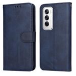 Per OPPO Reno12 5G Global Classic Custodia in pelle flip con texture di vitello (blu)