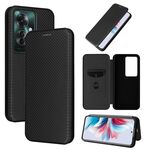 Per OPPO Reno11 PJH110 Custodia per cellulare in pelle con texture in fibra di carbonio (nera)