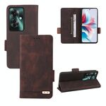 Per OPPO Reno11 PJH110 / Reno11 F 5G Custodia per telefono in pelle con chiusura magnetica (marrone)
