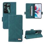 Per OPPO Reno11 PJH110 / Reno11 F 5G Custodia per telefono in pelle con chiusura magnetica (verde)