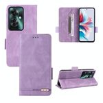 Per OPPO Reno11 PJH110 / Reno11 F 5G Custodia per telefono in pelle con chiusura magnetica (viola)