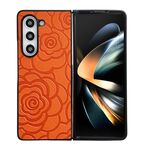 Custodia protettiva per telefono con motivo floreale Impression per Samsung Galaxy Z Fold6 (arancione)