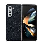 Custodia protettiva per telefono con motivo floreale Impression per Samsung Galaxy Z Fold6 (nera)