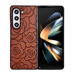 Custodia protettiva per telefono con motivo floreale Impression per Samsung Galaxy Z Fold6 (marrone)