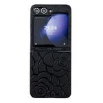 Custodia protettiva per telefono con motivo floreale Impression per Samsung Galaxy Z Flip6 (nera)