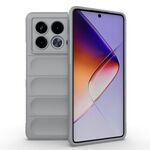 Per Infinix Note 40 5G India Magic Shield TPU + custodia per telefono in flanella (grigio)