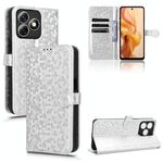 Per Ulefone Note 18 Custodia per telefono in pelle con texture ultra a nido d'ape (Argento)