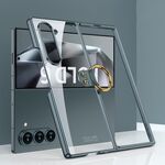 Per Samsung Galaxy Z Fold6 Custodia per telefono galvanica GKK con anello (verde)