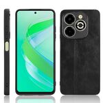 Per Infinix Smart 8 Plus / Smart 8 Pro Custodia per telefono con motivo a mucca e cuciture (nero)