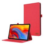 Per Lenovo Tab Plus 11.5 Custodia in tessuto e pelle per tablet (rosso)