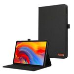 Per Lenovo Tab Plus 11.5 Custodia in tessuto e pelle per tablet (nero)