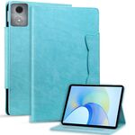 Per Lenovo Tab K11 Plus / M11 Plus Custodia per tablet in pelle con fibbia a forma di gatto (blu cielo)