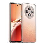 Per OPPO Reno12 F 4G Custodia per telefono in TPU ibrida acrilica serie colorata (trasparente)