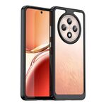 Per OPPO Reno12 F 4G Custodia per telefono in TPU ibrida acrilica serie colorata (nera)