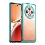 Per OPPO Reno12 F 5G Custodia per telefono in TPU acrilico ibrido serie colorata (blu trasparente)