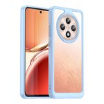 Per OPPO Reno12 F 5G Custodia per telefono in TPU ibrida acrilica serie colorata (blu)