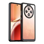 Per OPPO Reno12 F 5G Custodia per telefono in TPU ibrida acrilica serie colorata (nera)