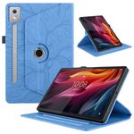 Per Lenovo Tab P12 / Xiaoxin Pad Pro 12.7 2025 Custodia per tablet in pelle con rotazione in rilievo Tree Life (blu)