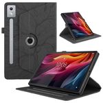 Per Lenovo Tab P12 / Xiaoxin Pad Pro 12.7 2025 Custodia per tablet in pelle con rotazione in rilievo Tree Life (nero)
