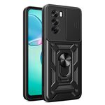 Per OPPO Reno12 Pro 5G Global Sliding Camera Cover Design TPU Hybrid PC Phone Case (Nero)